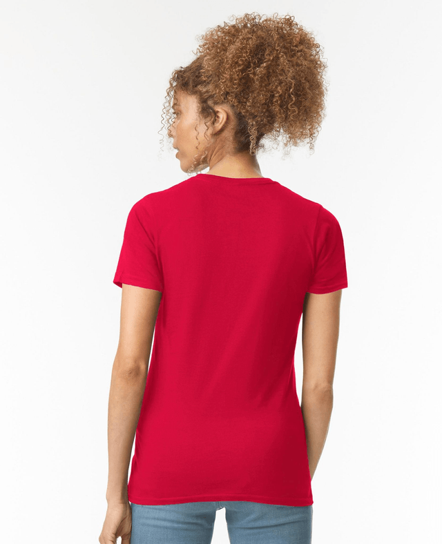 Belgarum Womens Softstyle Ringspun T-Shirt - Red